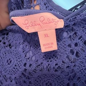 Lilly Pulitzer lace dress. Very flattering.